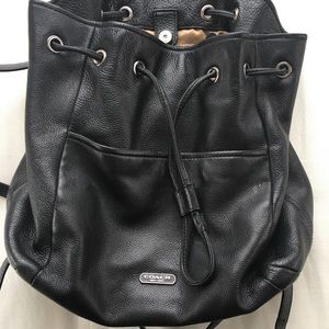 Black coach backpack